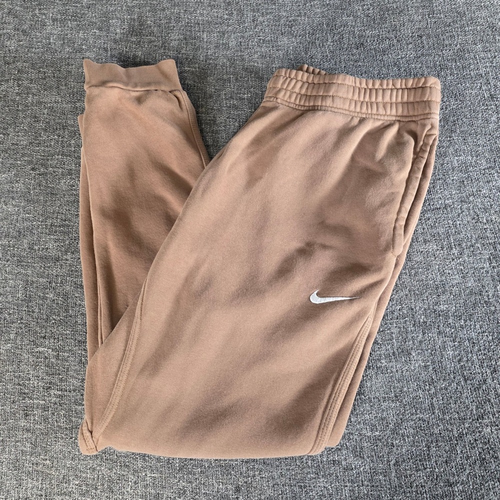 Nike Sportswear Club Fleece Joggers Brown Tan Mens Large BV2671-259